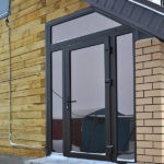 Алюминиевая дверь для дома и коттеджа GFTD762